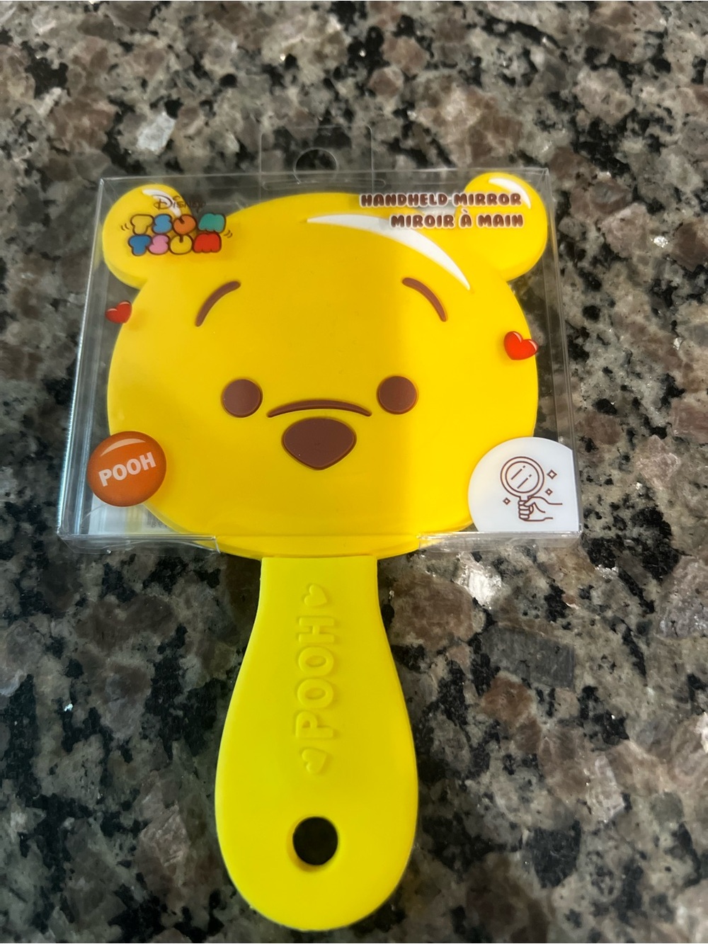 Disney Yellow Pooh Tsum Tsum Handheld Mirror